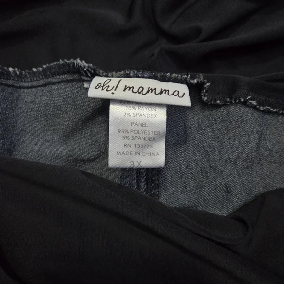 Oh! Mamma Maternity High Waist Women's Jean Shorts - Picture 2 of 3